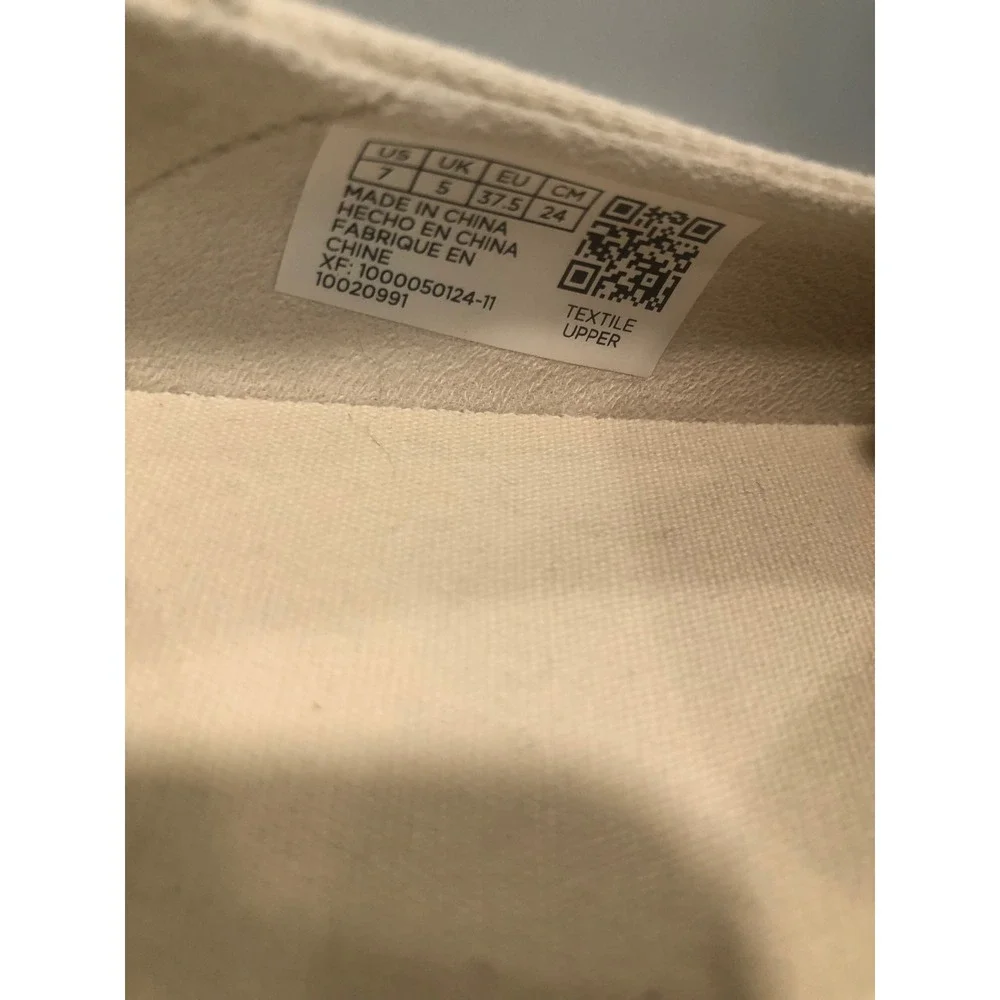 TOMS Rope Espadrille Cream Canvas Slip On Flats Comfort Sz 7 NEW